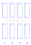 King Engine Bearings Bearings Honda F23A/F23Z/K20A3 Connecting Rod Bearing Set