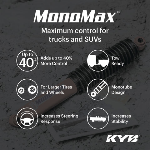 KYB Shocks & Struts MonoMax Front & Rear FORD Bronco 1984-96 FORD F100 F150 (2WD) 1984-96 F150 (4WD)