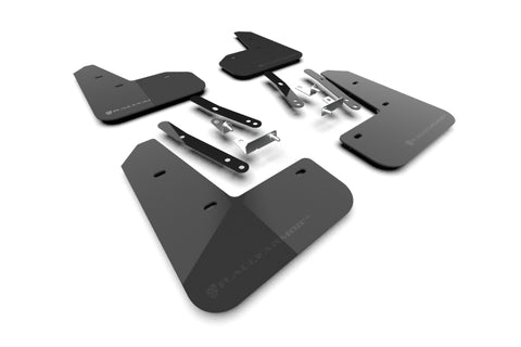 Rally Armor 2027 Kia EV5 Black Mud Flap - Metallic Black Logo