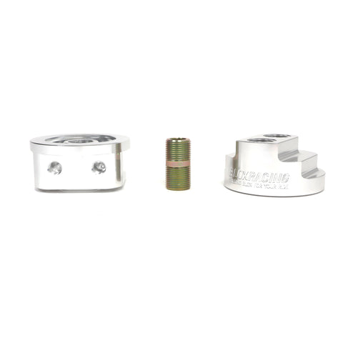 BLOX Racing Remote Oil Filter Relocation Kit - Polished