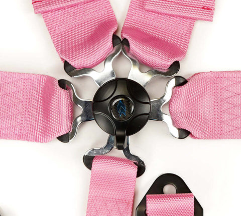 NRG 5PT 3in. Seat Belt Harness / Cam Lock - Pink