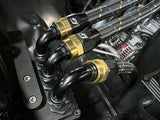 GReddy AN10 90 Degree Swivel Hose End - Black/Gold Anodized