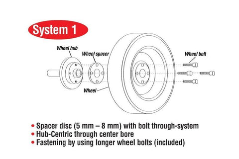Eibach Pro-Spacer 8mm Spacer / Bolt Pattern 4x100 / Hub Center 57.1 for 85-98 VW Golf (MKII/MKIII)