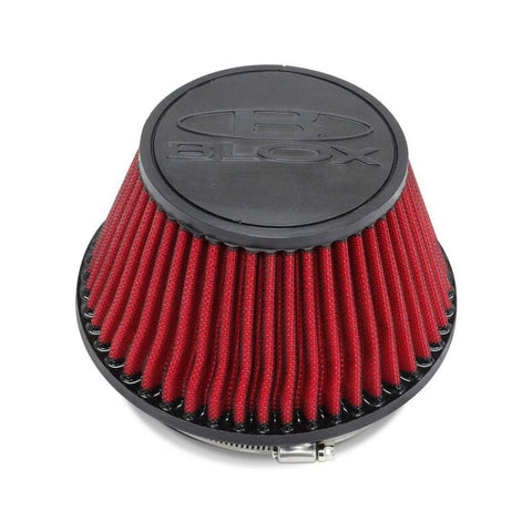 BLOX Racing Shorty Performance 5in Air Filter w/3in Velocity Stack and Coupler Kit