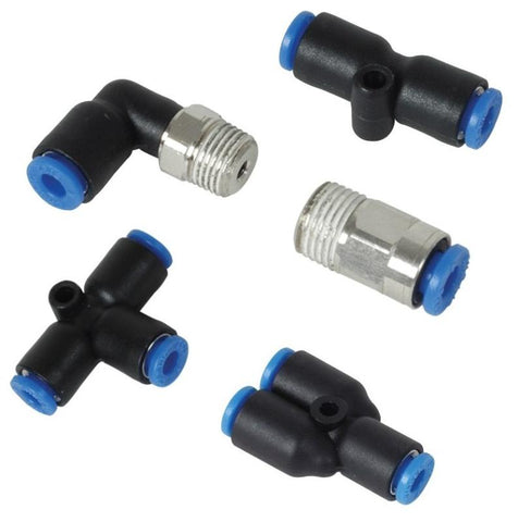 Vibrant Union Straight Pneumatic Vacuum Fitting - for use with 3/8in (9.5mm) OD tubing