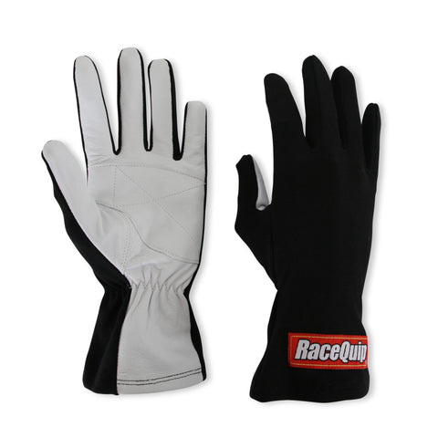 RaceQuip Black Basic Race Glove - Large