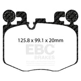 EBC Racing 22-24 Toyota GR Supra RP-1 Race Front Brake Pads