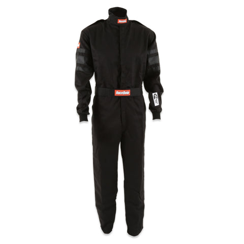 RaceQuip Black SFI-1 1-L Suit - Medium