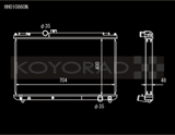 Koyo 96-00 Toyota Chaser JZX100 2.5L Inline 6 Turbo w/ Manual Trans Radiator