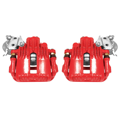 Power Stop 93-97 Chevrolet Camaro Rear Red Calipers w/Brackets - Pair