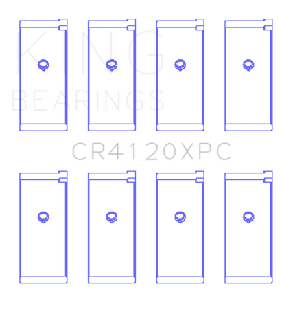 King Mitsubishi 4G63/4G64 Performance Coated Connecting Rod Bearing (Set of 4) - Size STD