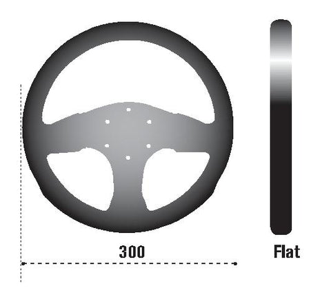 Sparco Steering Wheel 300 Suede Black