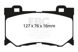 EBC 08-13 Infiniti FX50 5.0 Yellowstuff Front Brake Pads