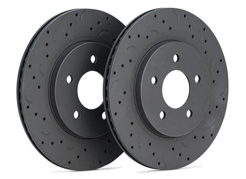 Hawk Talon 2006 Dodge Ram 1500 Extended Crew Cab Pickup Drilled and Slotted Rear Brake Rotor Set