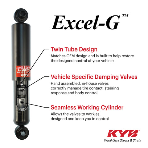 KYB Shocks & Struts 09-15 Honda Pilot Rear Excel-G Shock