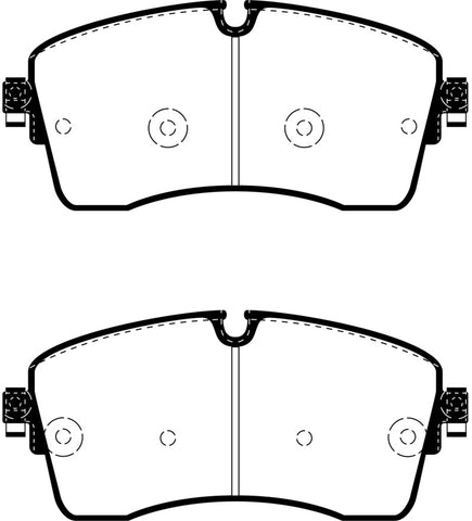 EBC 2018+ Jaguar E-Pace 2.0L Turbo (246) Yellowstuff Front Brake Pads