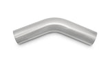 Vibrant 2.25in O.D. T304 SS 45 deg Mandrel Bend 6in x 6in leg lengths (3.375in Centerline Radius)