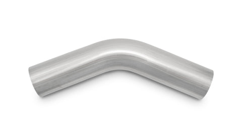 Vibrant 1.75in O.D. T304 SS 45 deg Mandrel Bend 6in x 6in leg lengths (1.75in Centerline Radius)