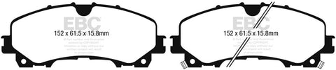 EBC 13+ Infiniti Q50 3.7 Redstuff Front Brake Pads