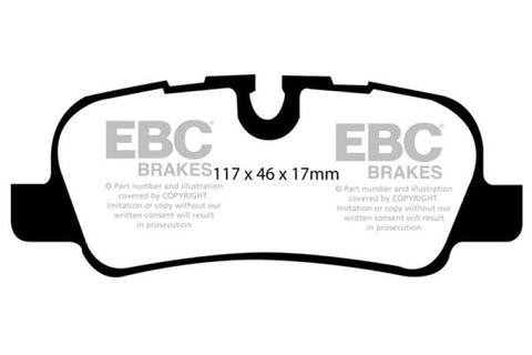 EBC 05-10 Land Rover LR3 4.4 Extra Duty Rear Brake Pads