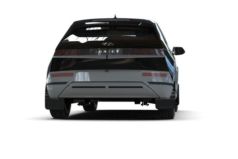 Rally Armor 2025 Hyundai Ioniq 5 PE Black UR Mud Flap - Metallic Black Logo