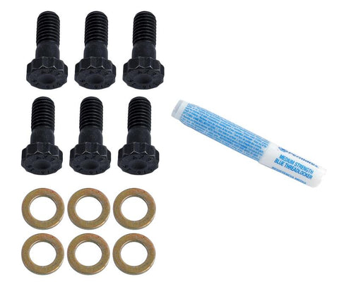 McLeod Bolt Kit 6 3/8-16 X 1.000in Chromoly - Black Oxide 9/16 Hex Head