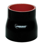 Vibrant 4 Ply Reducer Coupling 1in x 1.25in x 3in Long (BLACK)