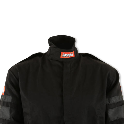 RaceQuip Black SFI-1 1-L Suit - Medium