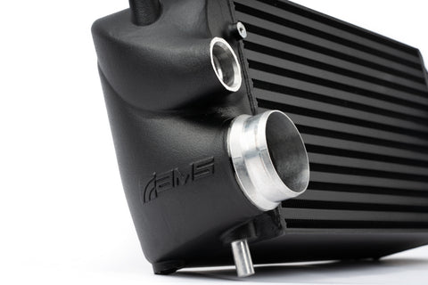 AMS Performance 2015+ Ford F-150 & Raptor 2.7L/3.5L EcoBoost Stock Loc Intercooler (Black w/o Logo)
