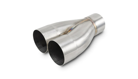 Vibrant 2-1 SS Merge Collectors (3in Inlet Slipover ID 3in Outlet OD) - Sold Individually