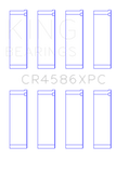 King Engine Bearings Mitsubishi 4B11T (Size 0.5) Coated Performance Rod Bearing Set