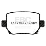 EBC 2020+ Tesla Model Y / 18-22 Tesla Model 3  Yellowstuff Rear Brake Pads
