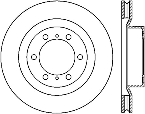 StopTech 10-17 Lexus GX460 / 10-17 Toyota 4Runner Cryo Slotted Front Right Sport Brake Rotor