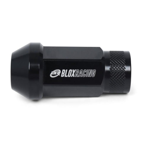 BLOX Racing Street Series Forged Lug Nuts - Black 12 x 1.5mm - Set of 20 (New Design)