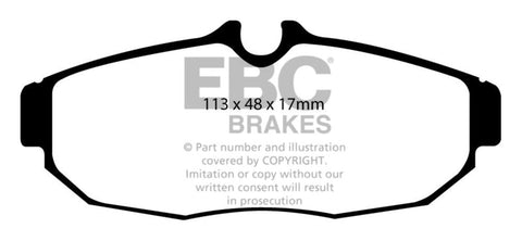 EBC 05-10 Ford Mustang 4.0 Bluestuff Rear Brake Pads