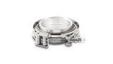 Vibrant AL V-B Flange Assembly 3.5in OD Tubing incl 2 AL V-b flanges 1 SS V-B Clamp 1 Viton O-Ring