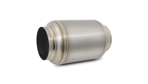 Vibrant Titanium Muffler w/Natural Tip 3.5in. Inlet / 3.5in. Outlet / 5.5in Dia