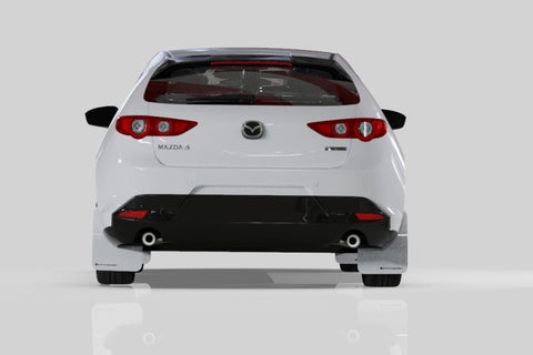 Rally Armor 19-25 Mazda3 Hatchback Black UR Mud Flap w/Dark Grey Logo