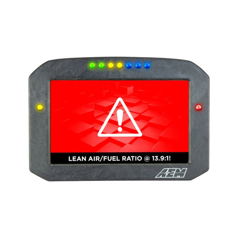 AEM CD-7LG Carbon Logging Flush Digital Dash Display w/ Internal 20Hz GPS & Antenna