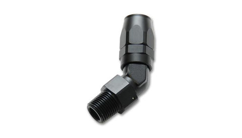 Vibrant -10AN Male NPT Straight Hose End Fitting - 3/8 NPT
