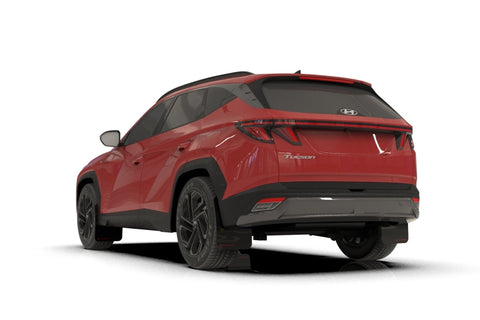 Rally Armor 2025+ Hyundai Tucson (Excl. ICE & XRT) Black UR Mud Flap w/ Red Logo