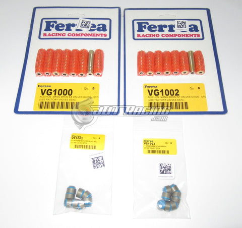 Ferrea Bronze Valve Guides & Seals Set for 1992-1993 Acura Integra GSR B17 B17A1