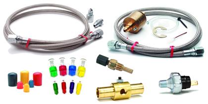 Autometer 12 Foot Nylon Tubing 1/8in. w/ 1/8in. Brass Compression Fittings