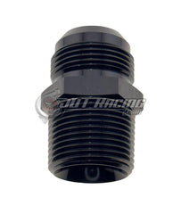 16AN Male Flare to 1" NPT Male Straight Adapter Fitting Black CNC Aluminum
