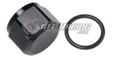 JDT Racing AN4 4AN Flare Cap with Internal O-Ring ORB Black Aluminum High Quality (Qty 3)
