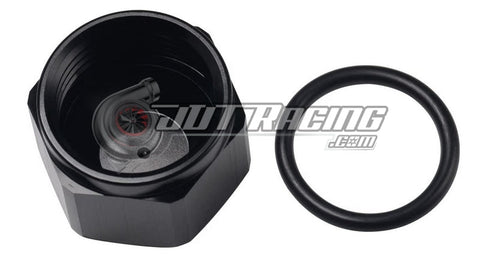 JDT Racing AN10 10AN Flare Cap with Internal O-Ring ORB Black Aluminum High Quality (Qty 1)