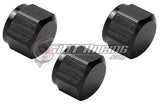 JDT Racing AN16 16AN Flare Cap with Internal O-Ring ORB Black Aluminum High Quality (Qty 3)