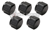 JDT Racing AN4 4AN Flare Cap with Internal O-Ring ORB Black Aluminum High Quality (Qty 5)