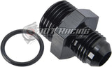 AN4 4AN Male Flare to AN6 6AN Male ORB Straight Adapter Fitting with O-Ring