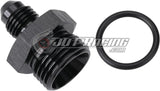 AN4 4AN Male Flare to AN8 8AN Male ORB Straight Adapter Fitting with O-Ring